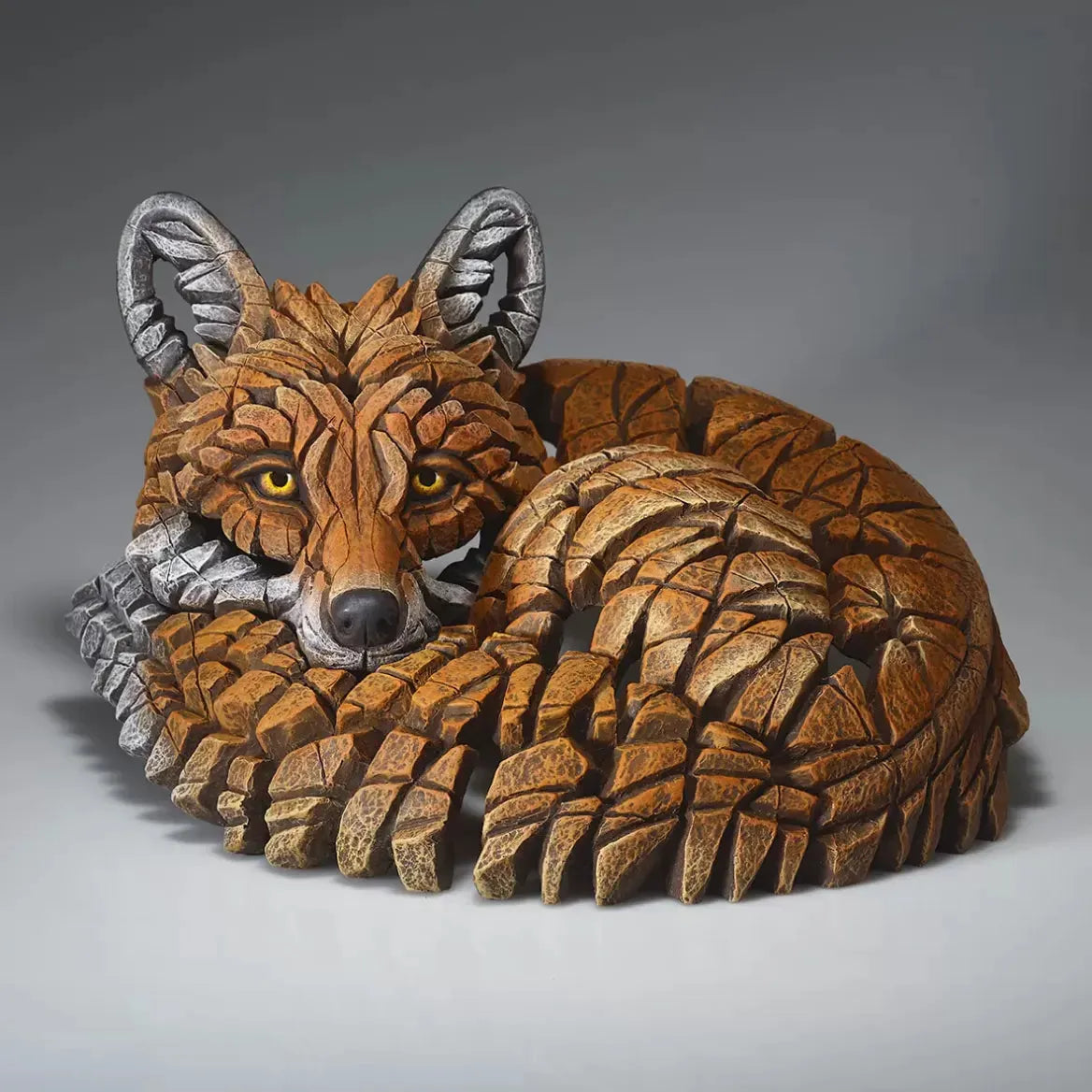 Edge Sculpture Curled Up Fox (Edge Sculpture by Matt Buckley)