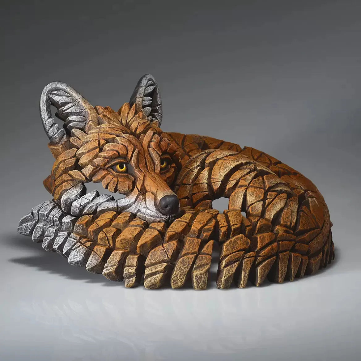 Edge Sculpture Curled Up Fox (Edge Sculpture by Matt Buckley)