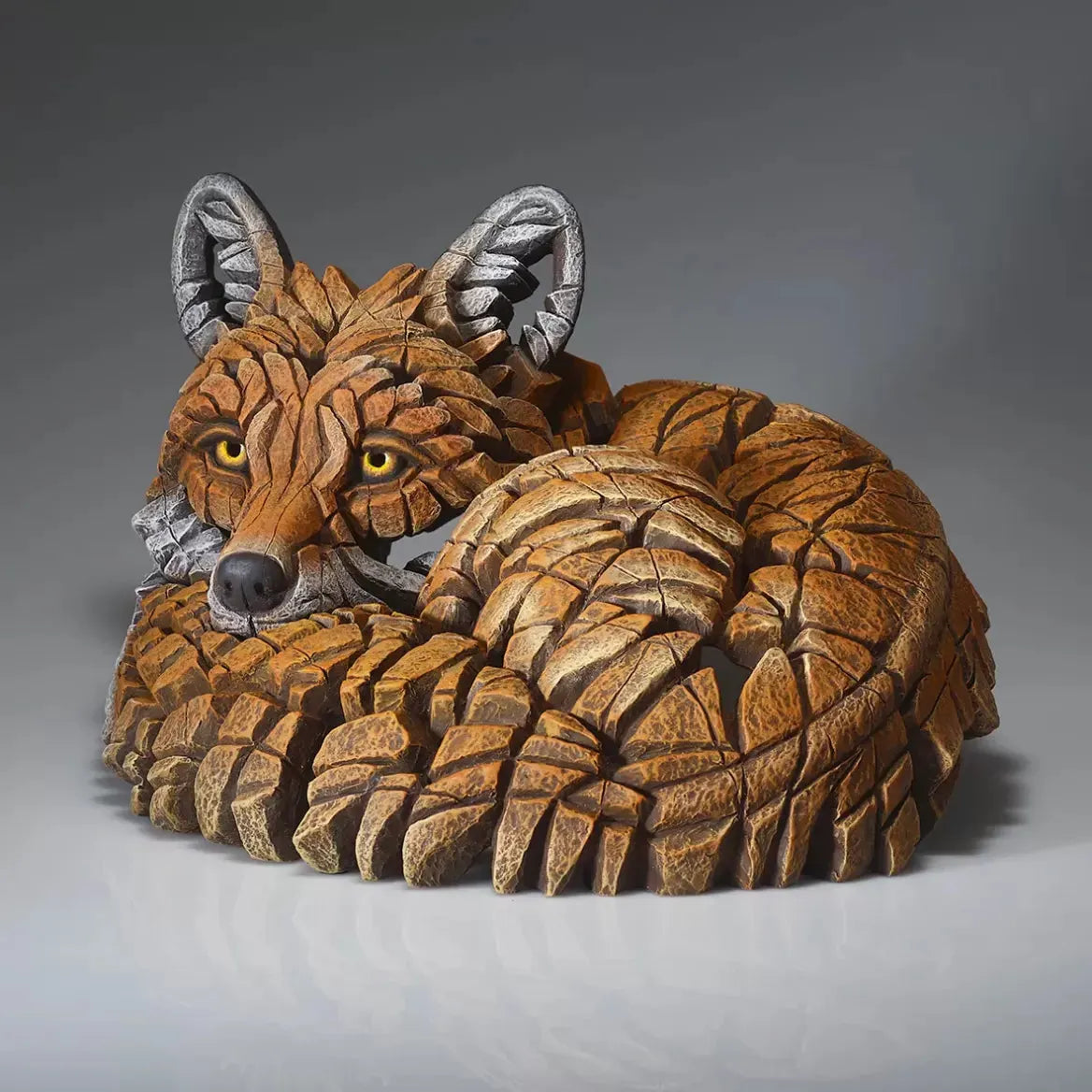 Edge Sculpture Curled Up Fox (Edge Sculpture by Matt Buckley)