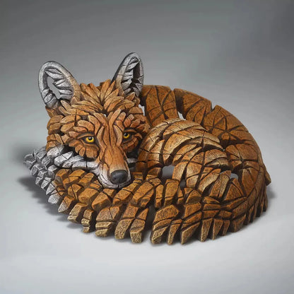 Edge Sculpture Curled Up Fox (Edge Sculpture by Matt Buckley)