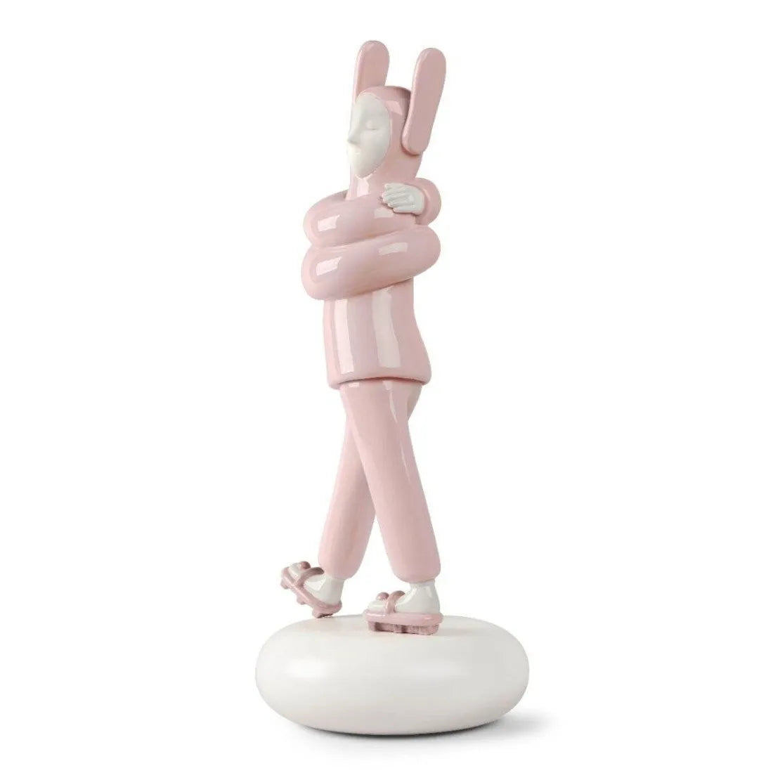 Embraced (Pink) Sculpture (Lladro Special Order)