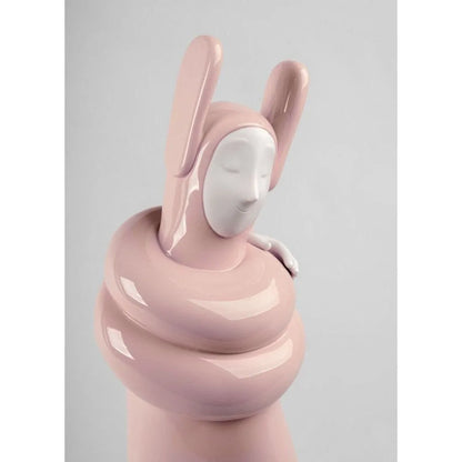 Embraced (Pink) Sculpture (Lladro Special Order)