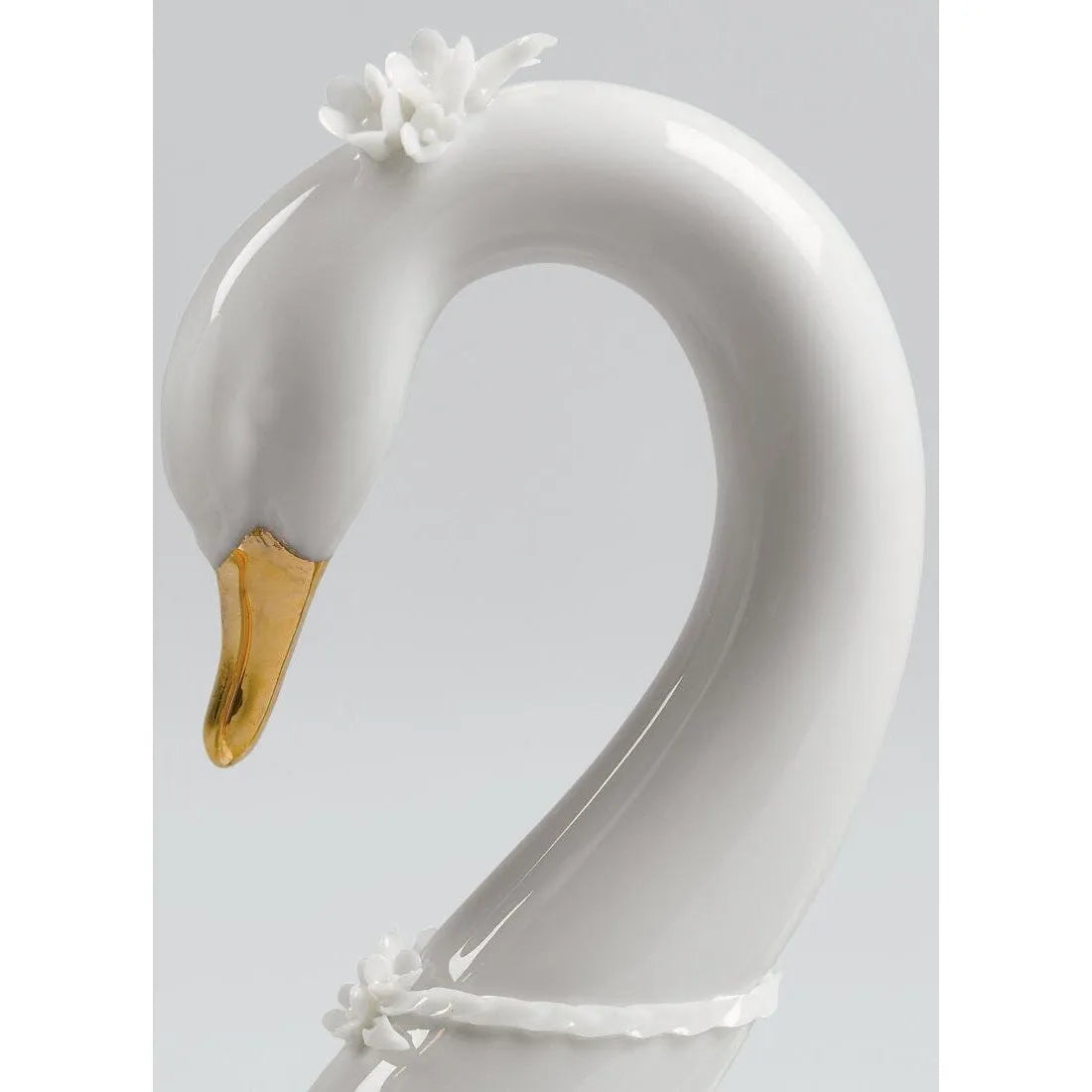 Endless Love Swans Figurine - Golden Luster (Lladro Special Order)