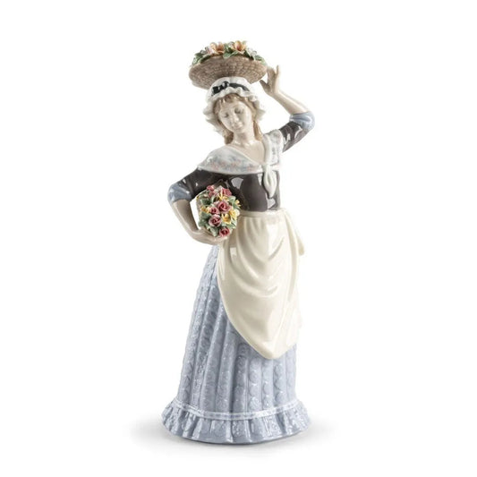 Flower Picking Sculpture (Lladro Special Order)