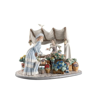 Flowers Market Sculpture (Limited Edition) (Lladro Special Order)