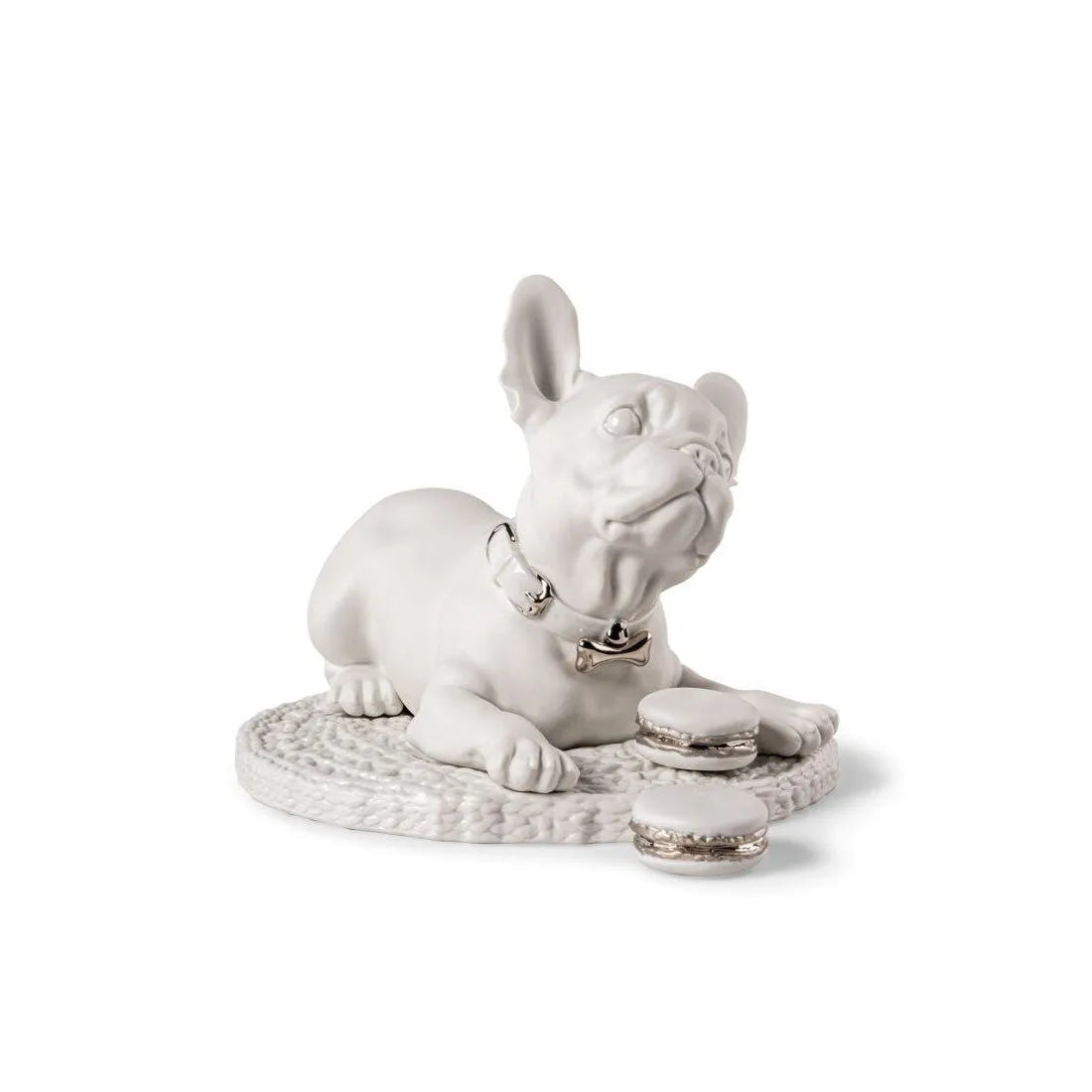 French Bulldog With Macarons Sculpture - Re-Deco (Lladro Special Order)