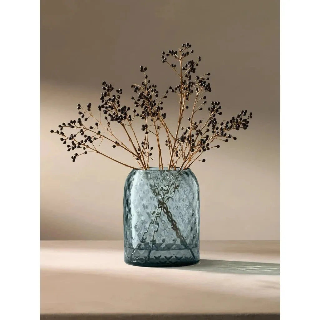 Dapple Vase Water Blue 16cm (LSA)