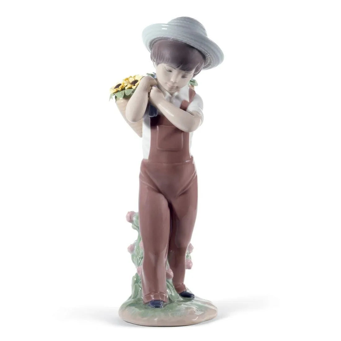 Gathering Flowers Boy Figurine - 60Th Anniversary (Lladro Special Order)