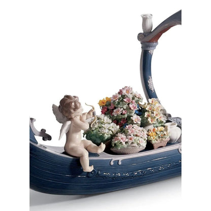 Gondola Of Love Goddess Sculpture (Limited Edition) (Lladro Special Order)