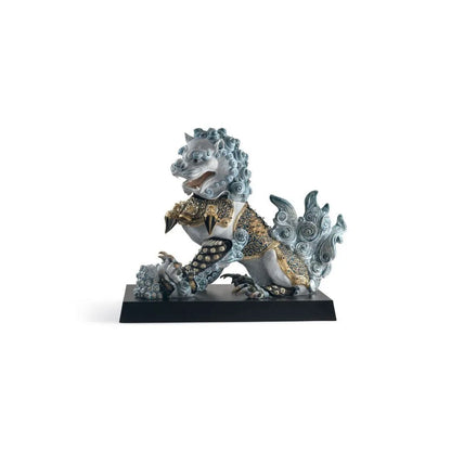 Guardian Lioness Sculpture - Blue (Limited Edition) (Lladro Special Order)