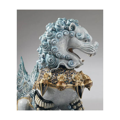 Guardian Lioness Sculpture - Blue (Limited Edition) (Lladro Special Order)