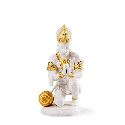 Hanuman Sculpture - Golden Luster (Lladro Special Order)