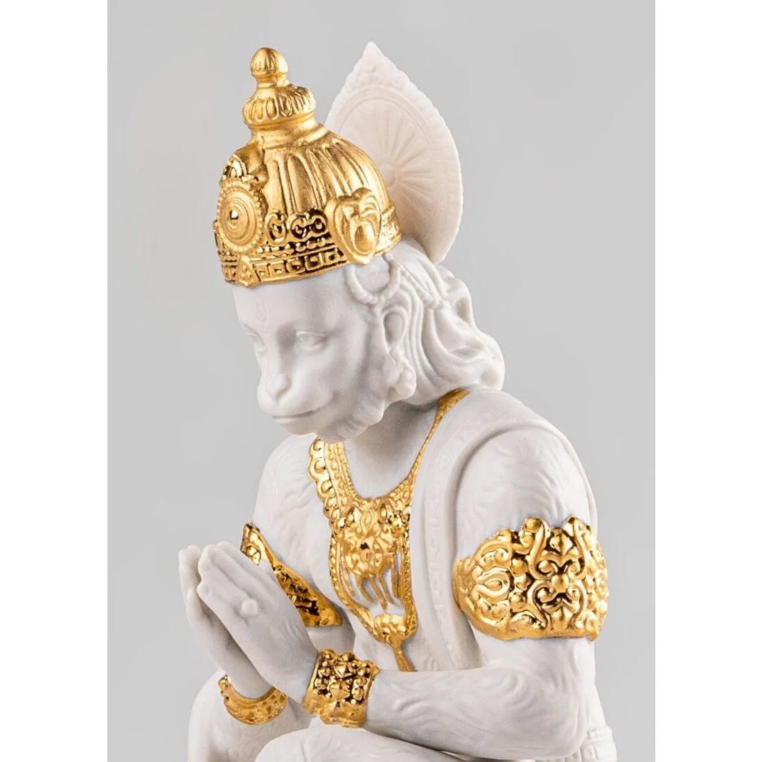 Hanuman Sculpture - Golden Luster (Lladro Special Order)