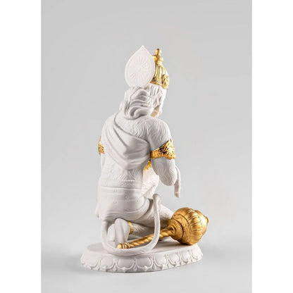 Hanuman Sculpture - Golden Luster (Lladro Special Order)