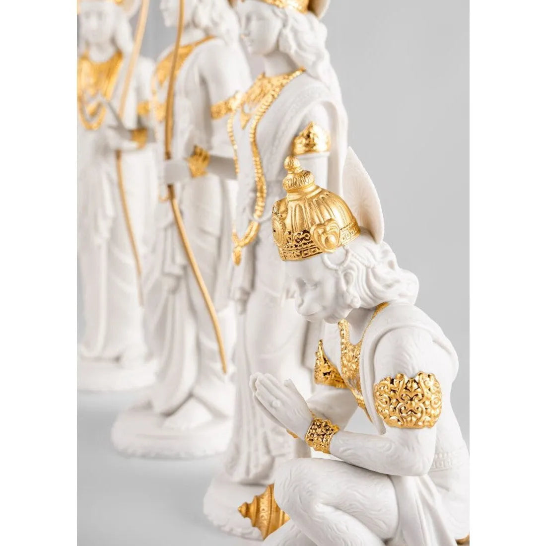 Hanuman Sculpture - Golden Luster (Lladro Special Order)