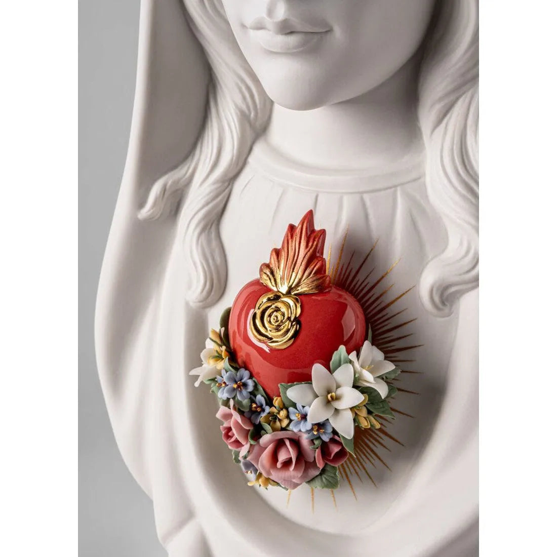 Immaculate Heart Of Mary Sculpture (Lladro Special Order)