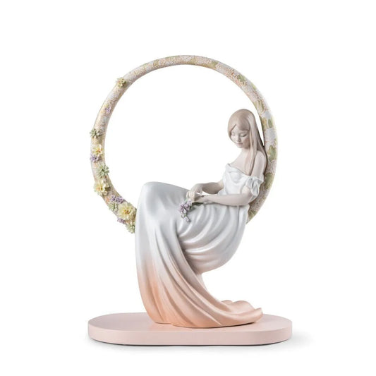 In Her Thoughts Sculpture (Lladro Special Order)