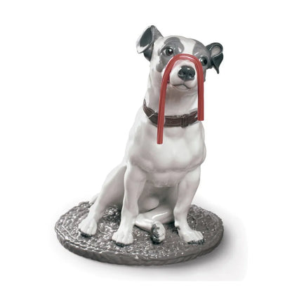 Jack Russell With Licorice Dog Figurine (Lladro Special Order)