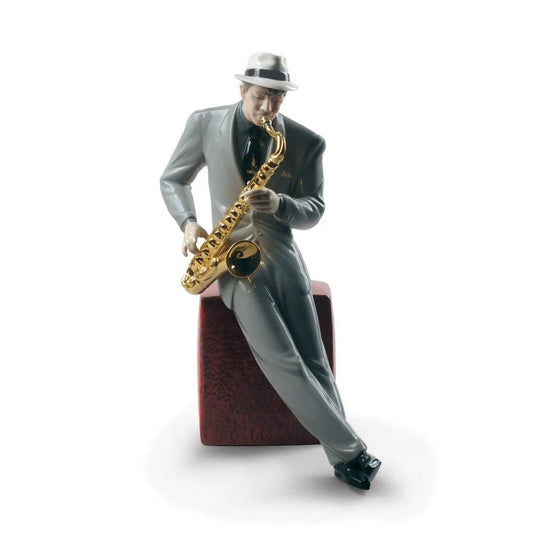 Jazz Saxophonist Figurine (Lladro Special Order)