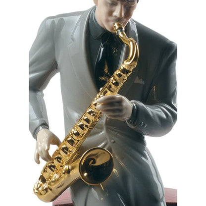 Jazz Saxophonist Figurine (Lladro Special Order)