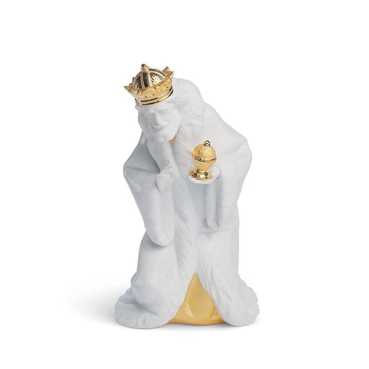 King Melchior Nativity Figurine - Golden Lustre (Lladro Special Order)