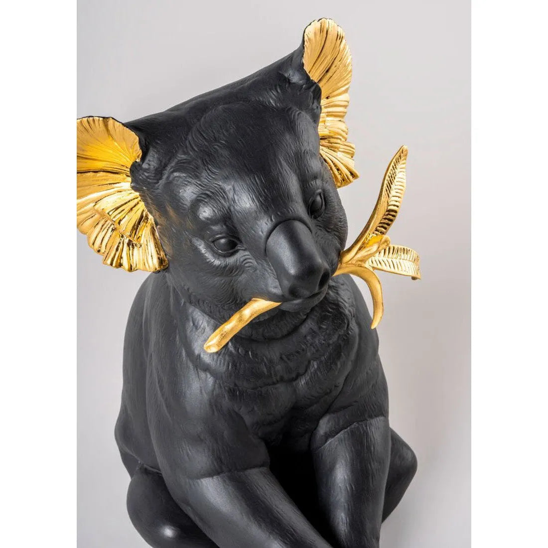 Koala Sculpture - Black-Gold (Limited Edition) (Lladro Special Order)