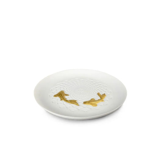 Koi Plate - Golden Luster (Lladro Special Order)