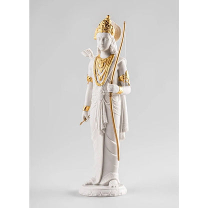 Lakshman Sculpture - Golden Luster (Lladro Special Order)