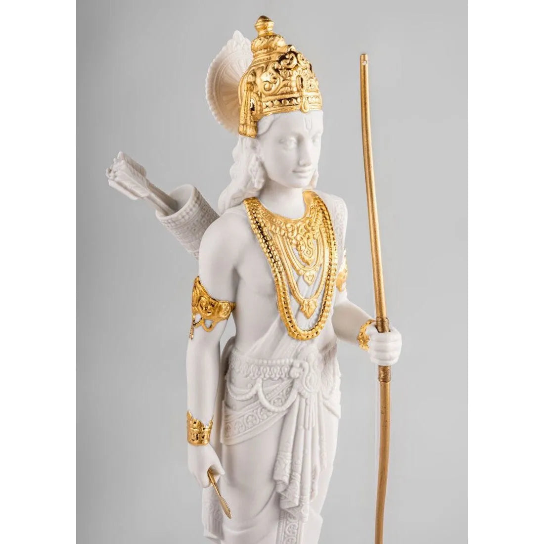 Lakshman Sculpture - Golden Luster (Lladro Special Order)