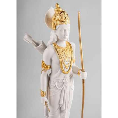 Lakshman Sculpture - Golden Luster (Lladro Special Order)