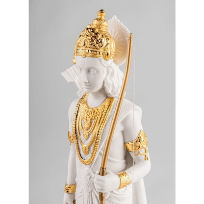 Lakshman Sculpture - Golden Luster (Lladro Special Order)