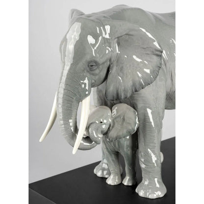 Leading The Way Elephants Sculpture (Lladro Special Order)