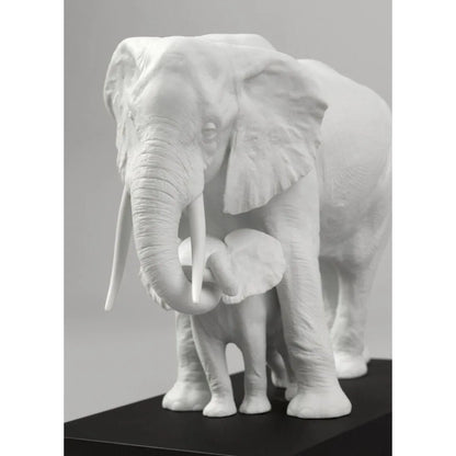 Leading The Way Elephants White Sculpture (Lladro Special Order)