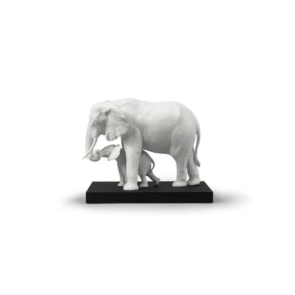 Leading The Way Elephants White Sculpture (Lladro Special Order)