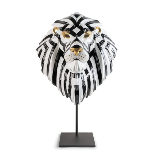 Lion Mask (Black-Gold) (Lladro Special Order)