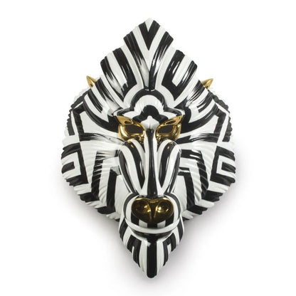 Mandrill Mask - Black And Gold (Lladro Special Order)