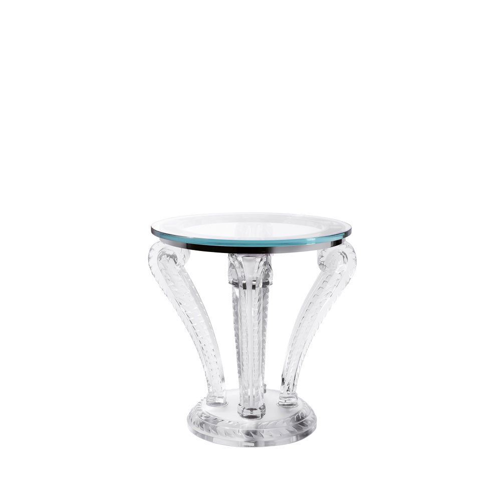 Marsan Pedestal Table Clear (Lalique Special Order)