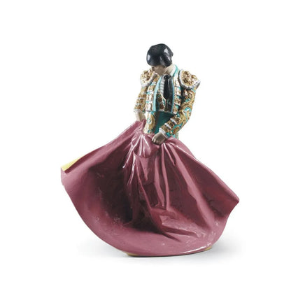 Matador Man Sculpture - Green Outfit (Limited Edition) (Lladro Special Order)