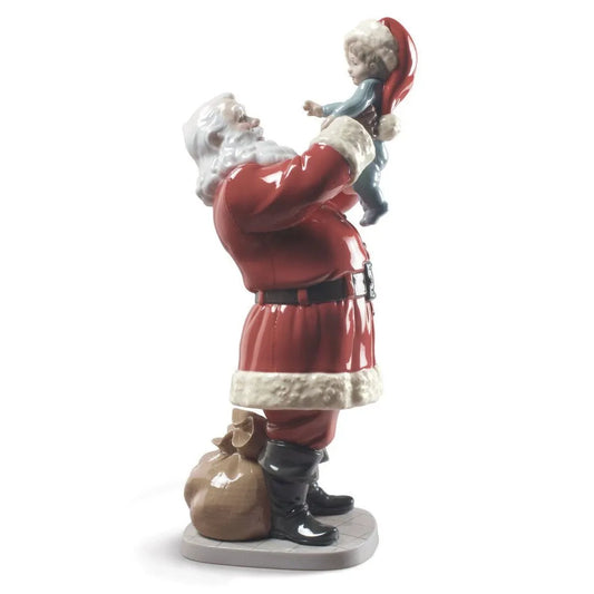 Merry Christmas Santa! Sculpture (Lladro Special Order)