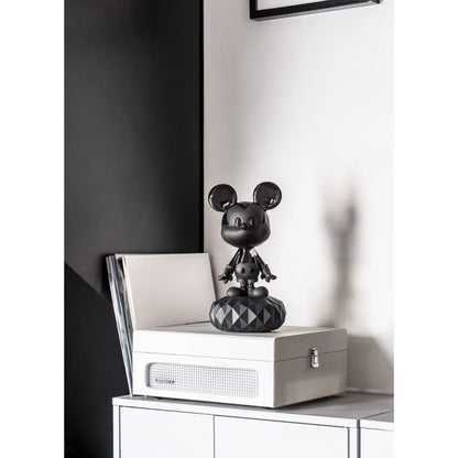 Mickey Total Black Sculpture (Lladro Special Order)