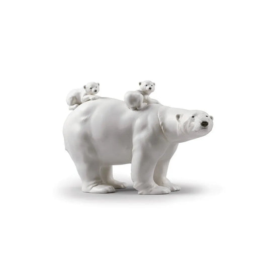 Mummy Bear And Babies Figurine (Lladro Special Order)