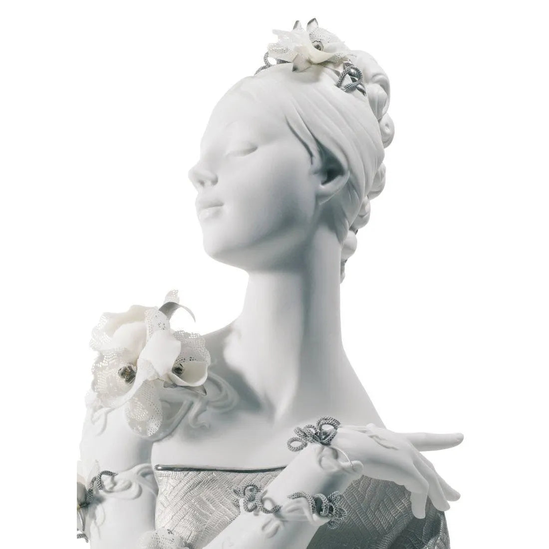 My Fair Lady Bust Figurine - Silver Lustre (Lladro Special Order)