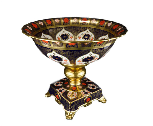 Old Imari Solid Gold Band - Statement Bowl (Royal Crown Derby)