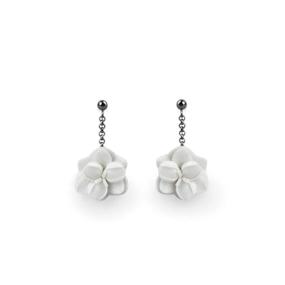 Orchid Short Earrings (Lladro Special Order)