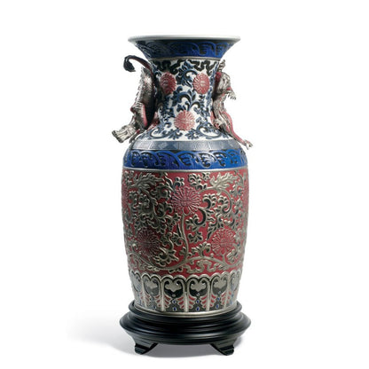 Oriental Vase Sculpture - Red (Limited Edition) (Lladro Special Order)