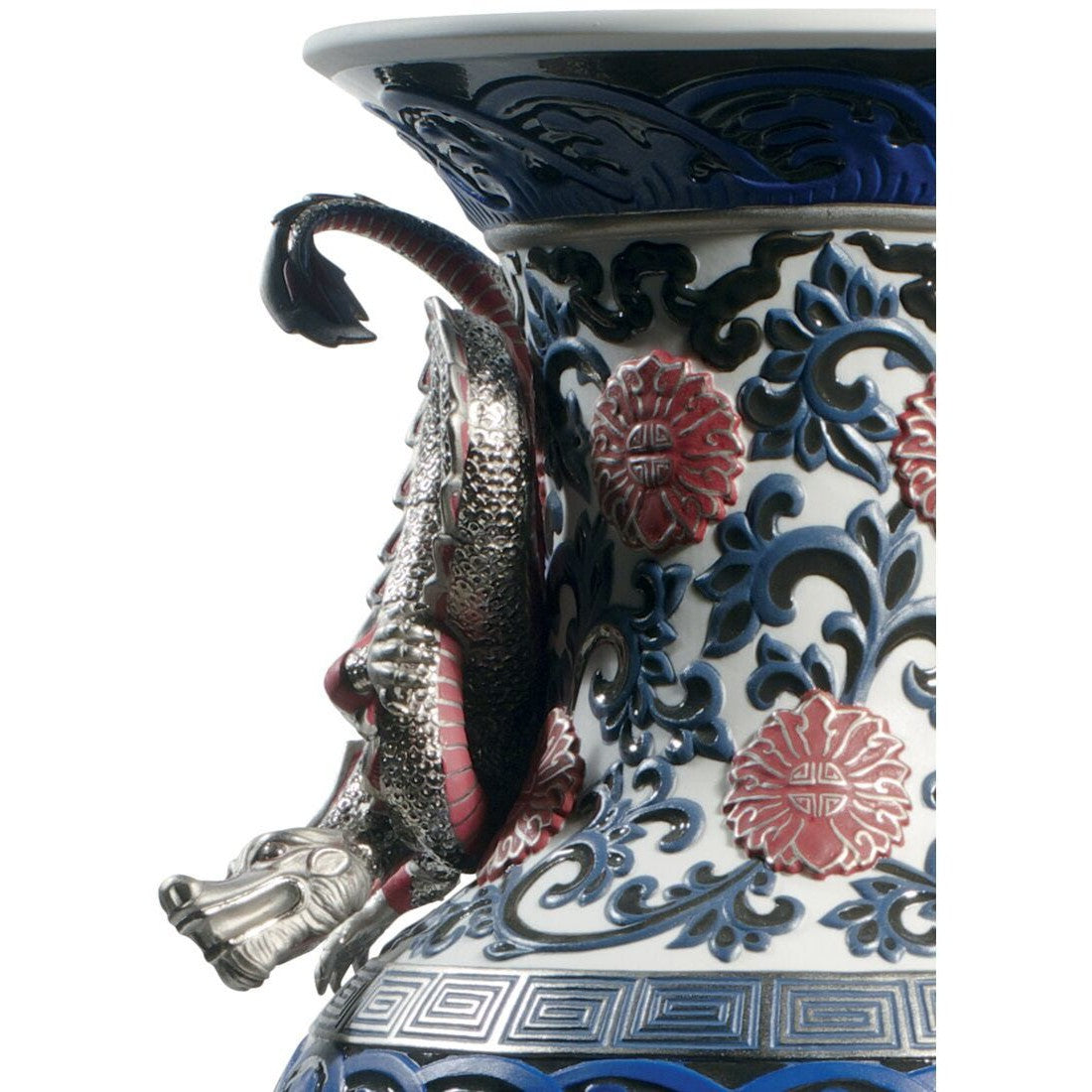 Oriental Vase Sculpture - Red (Limited Edition) (Lladro Special Order)