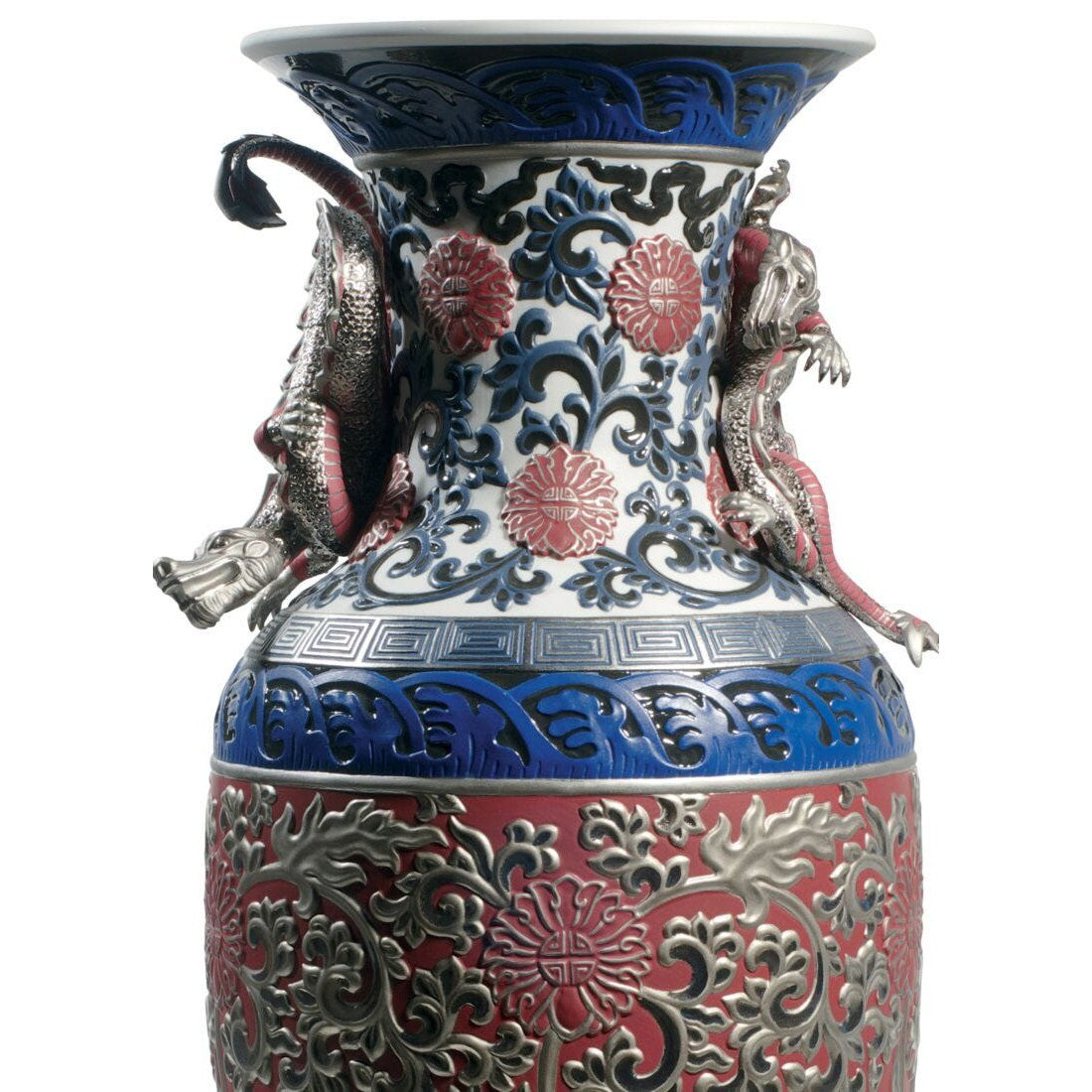 Oriental Vase Sculpture - Red (Limited Edition) (Lladro Special Order)