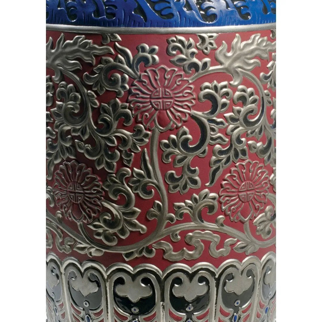 Oriental Vase Sculpture - Red (Limited Edition) (Lladro Special Order)