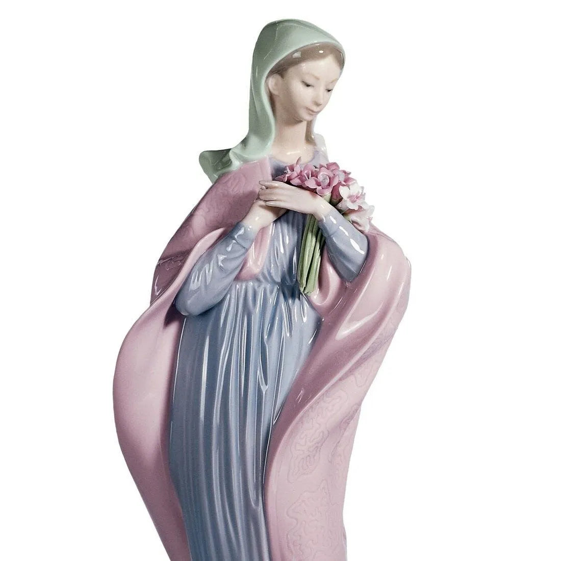 Our Lady With Flowers Figurine (Lladro Special Order)