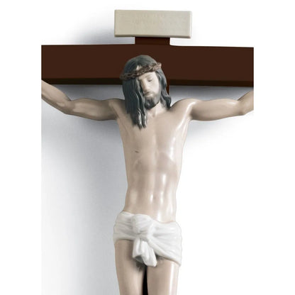 Our Saviour Crucifix Figurine Wall Art (Lladro Special Order)